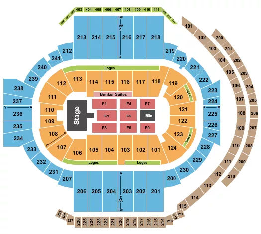 DON OMAR Seating Map Seating Chart