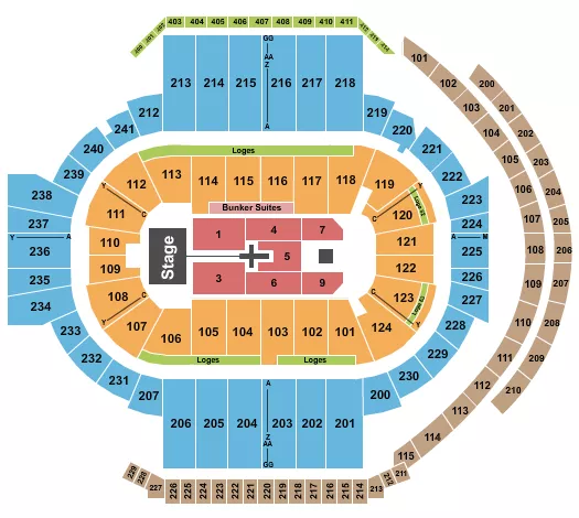 TOBYMAC 2 Seating Map Seating Chart