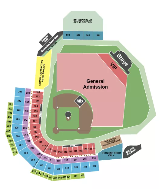 MIRANDA LAMBERT Seating Map Seating Chart