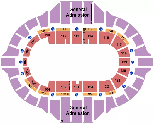 DEMOLITION DERBY Seating Map Seating Chart