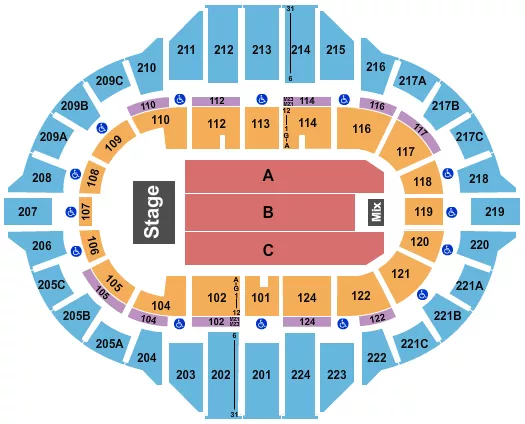 ENDSTAGE 4 Seating Map Seating Chart