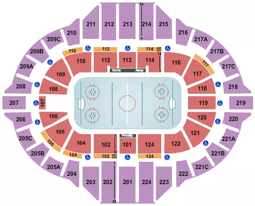HOCKEY 2 Seating Map Seating Chart