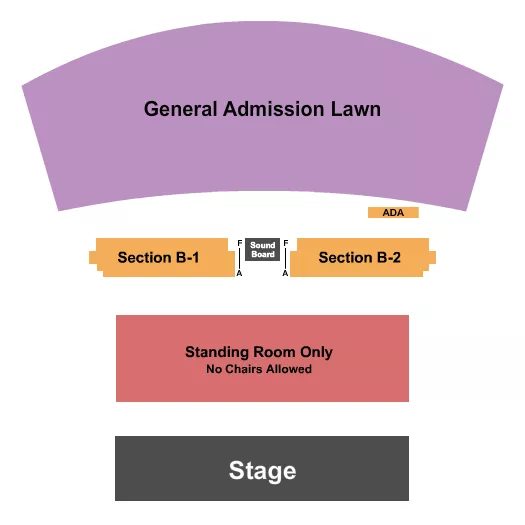 END STAGE Seating Map Seating Chart