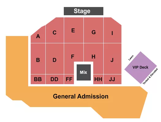 ENDSTAGE 3 Seating Map Seating Chart
