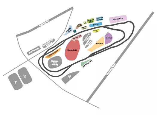 RACING Seating Map Seating Chart