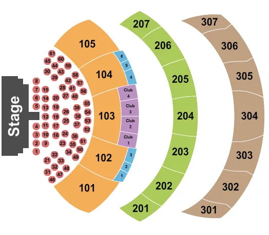ENDSTAGE TABLES Seating Map Seating Chart