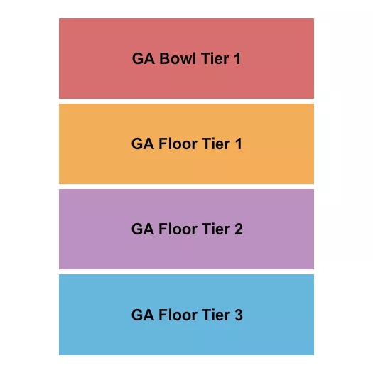 GA BOWL GA FLOOR Seating Map Seating Chart