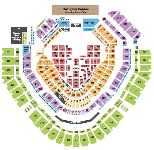WWE SURVIVOR SERIES Seating Map Seating Chart