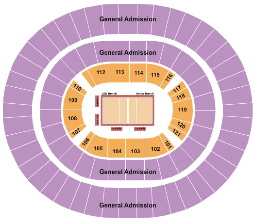 VOLLEYBALL Seating Map Seating Chart