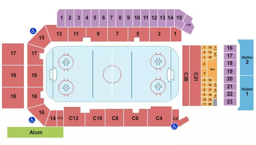 HOCKEY 2 Seating Map Seating Chart