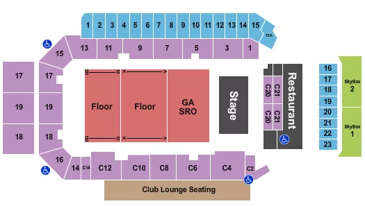 THE OFFSPRING Seating Map Seating Chart