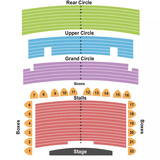 ENDSTAGE Seating Map Seating Chart