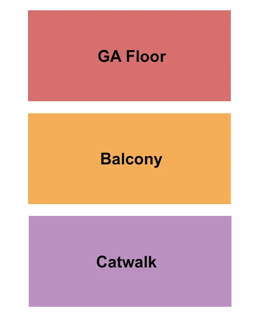 GA FLOOR BALCONY CATWALK Seating Map Seating Chart