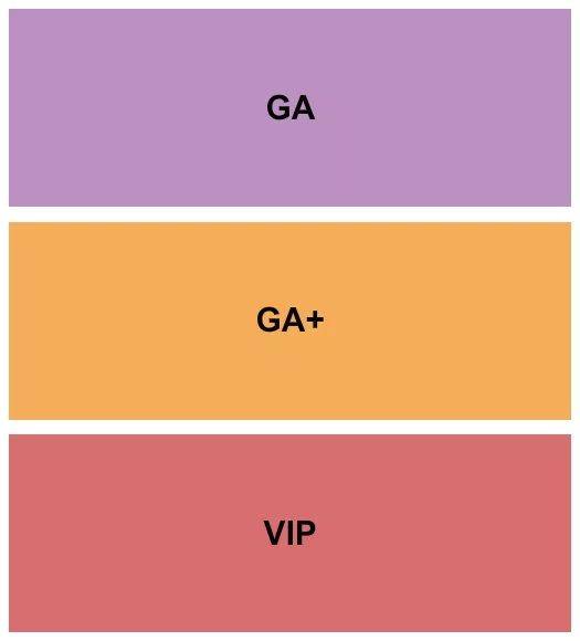 GA GA VIP Seating Map Seating Chart
