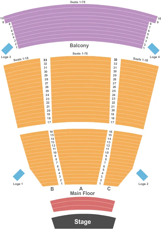 ENDSTAGE PIT Seating Map Seating Chart
