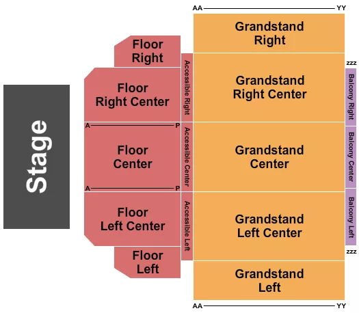ENDSTAGE Seating Map Seating Chart