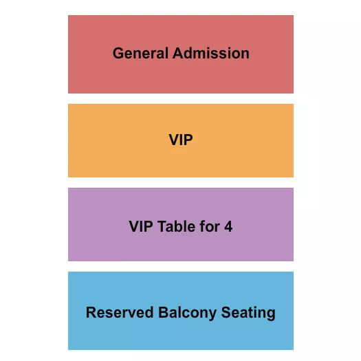 GA VIP BALCONY Seating Map Seating Chart