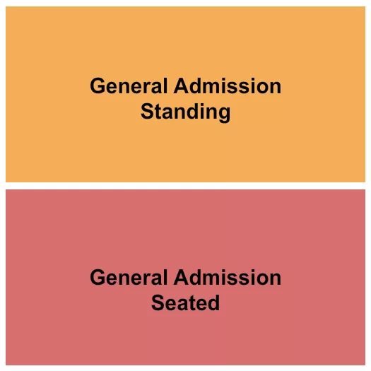 GA SEATED STANDING Seating Map Seating Chart