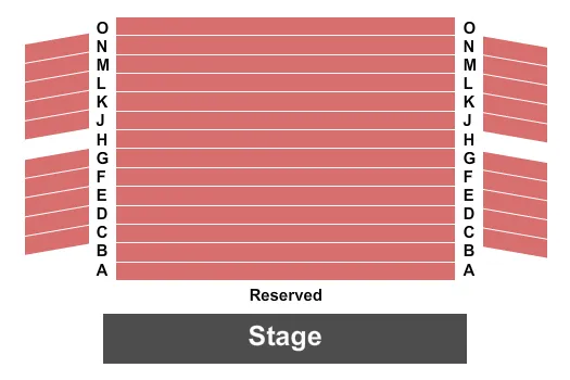 END STAGE Seating Map Seating Chart