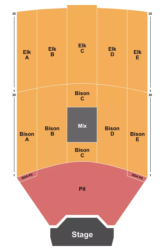 ENDSTAGE GA PIT 3 Seating Map Seating Chart
