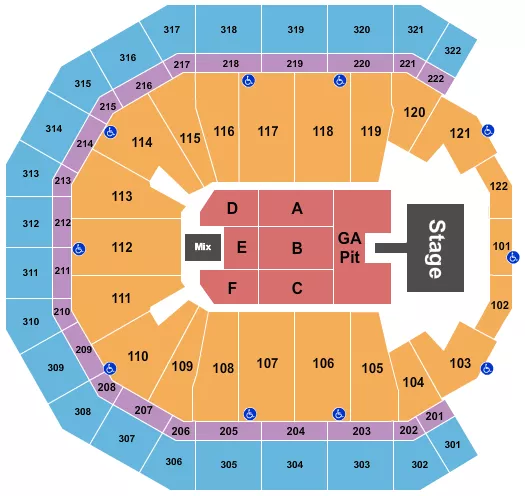 ELLA LANGLEY Seating Map Seating Chart