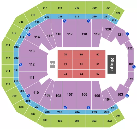 ENDSTAGE 2 Seating Map Seating Chart