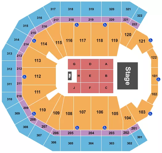 ENDSTAGE 4 Seating Map Seating Chart