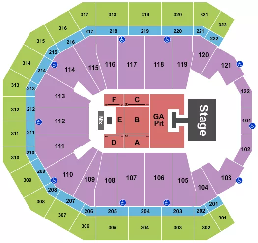 RILEY GREEN Seating Map Seating Chart