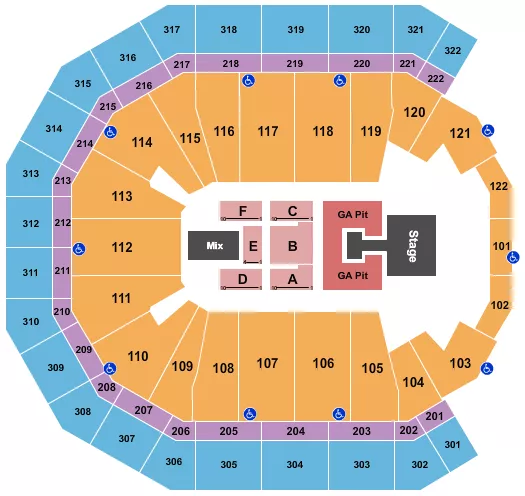SLEEP TOKEN Seating Map Seating Chart