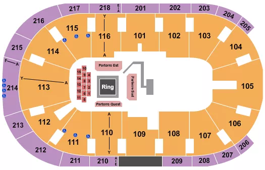 BOXING 2 Seating Map Seating Chart
