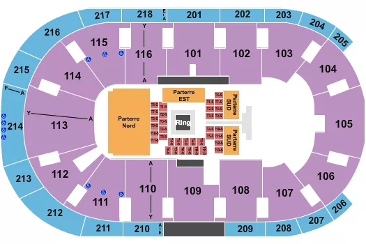 BOXING 3 Seating Map Seating Chart