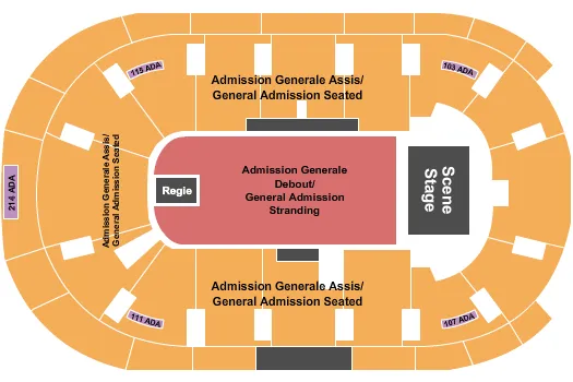 GAFLOORSTANDING GABOWLSEATED Seating Map Seating Chart