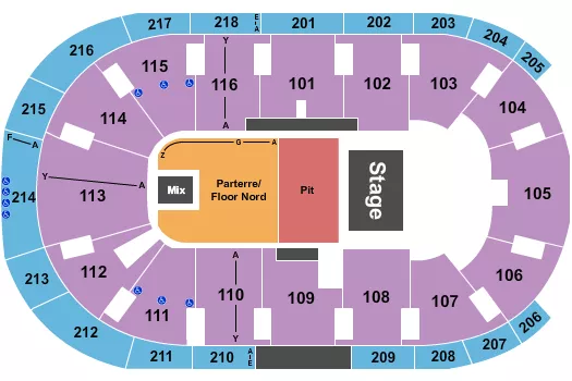 HALFHOUSE GA PIT Seating Map Seating Chart