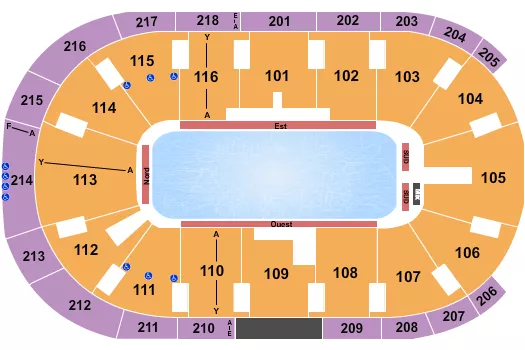 STARS ON ICE 2 Seating Map Seating Chart