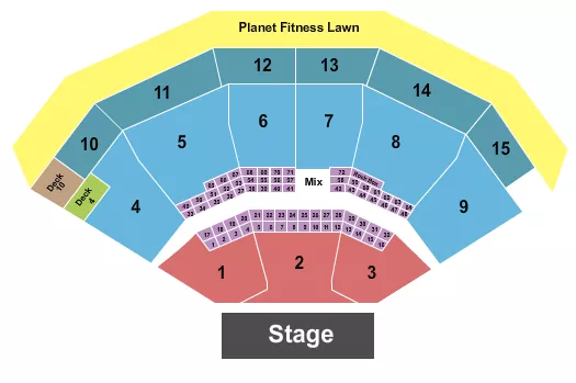 ENDSTAGE NO RSVD LAWN Seating Map Seating Chart