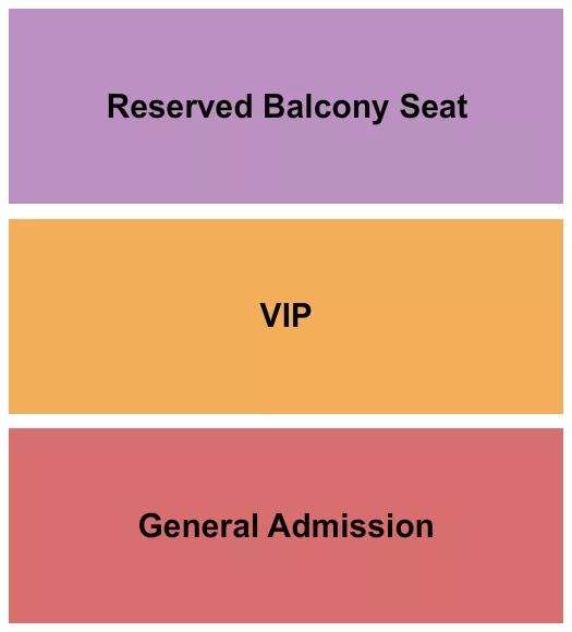 POPS NIGHTCLUB AND CONCERT VENUE GA VIP RSV BALCONY Seating Map Seating Chart