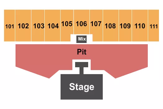 ENDSTAGE PIT WITH CATWALK Seating Map Seating Chart