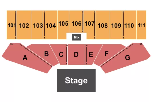 ENDSTAGE Seating Map Seating Chart