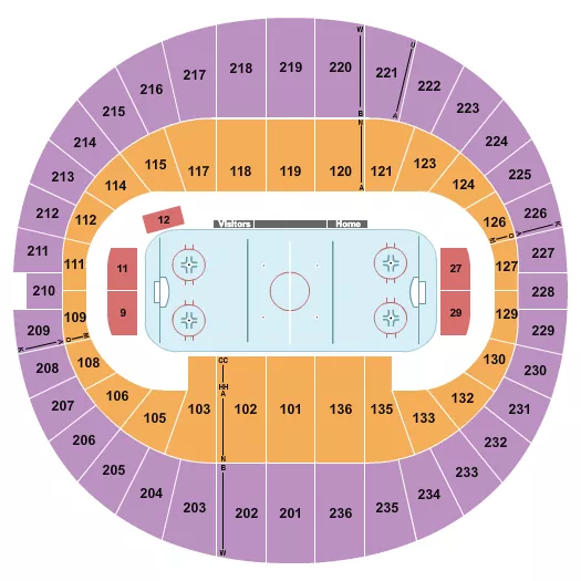 HOCKEY Seating Map Seating Chart