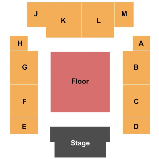 END STAGE Seating Map Seating Chart