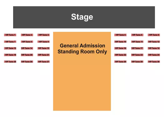 GA TABLES Seating Map Seating Chart