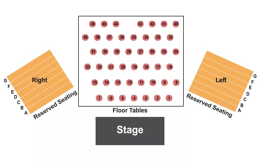 TABLES RESERVED SEATING Seating Map Seating Chart