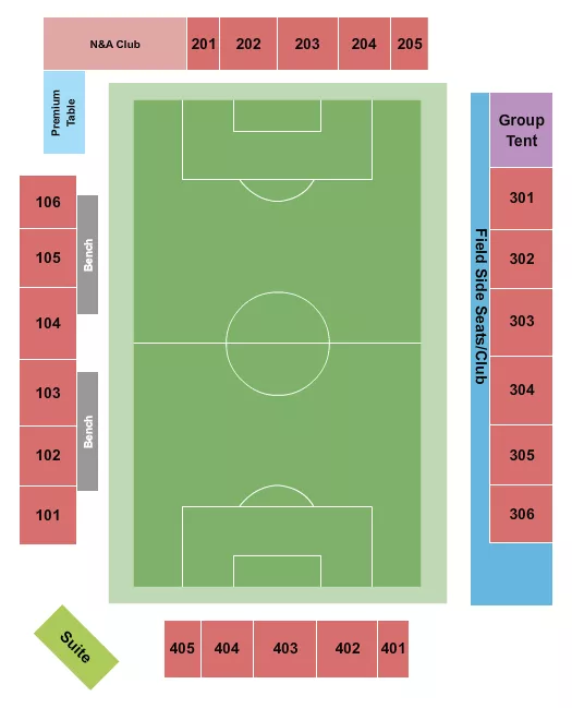 SOCCER Seating Map Seating Chart