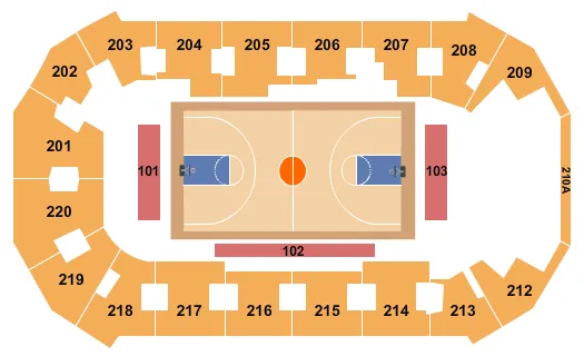 BASKETBALL Seating Map Seating Chart