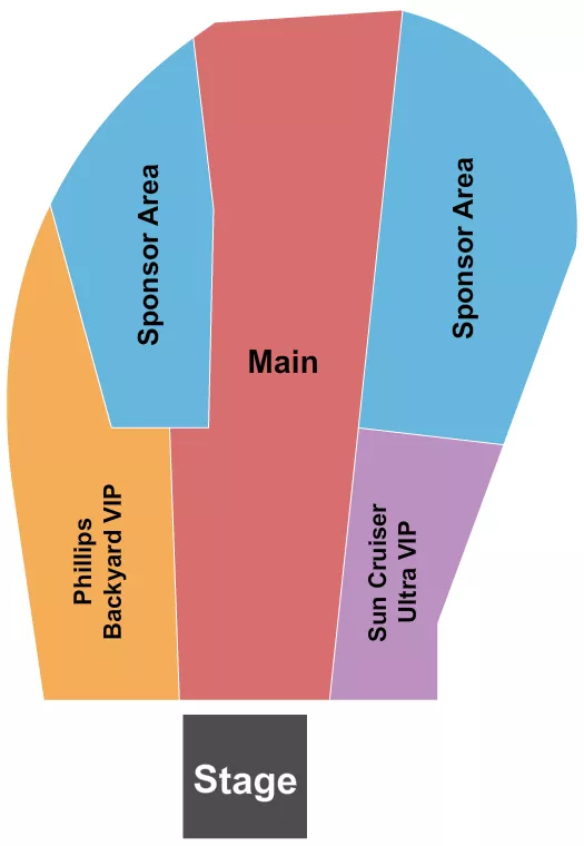 PRINCES ISLAND PARK ROUNDUP MUSICFEST Seating Map Seating Chart