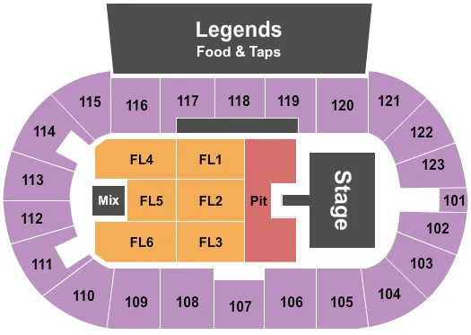 DALLAS SMITH Seating Map Seating Chart