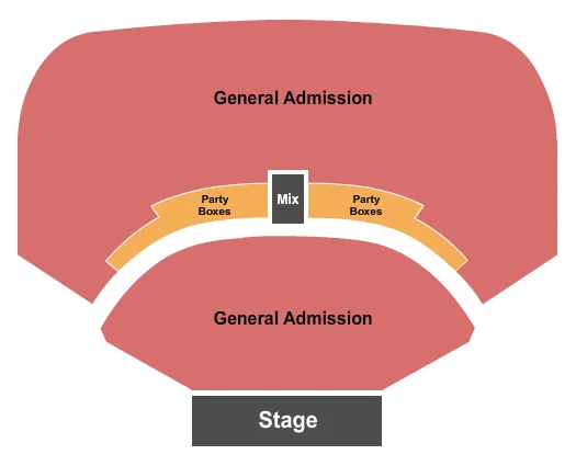 GENERAL ADMISSION 2 Seating Map Seating Chart