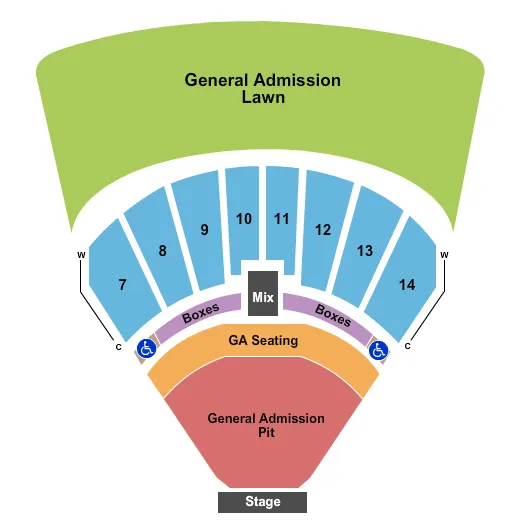 ENDSTAGE GA PIT 2 Seating Map Seating Chart