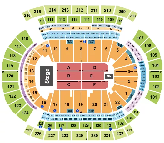 ENDSTAGE 4 Seating Map Seating Chart