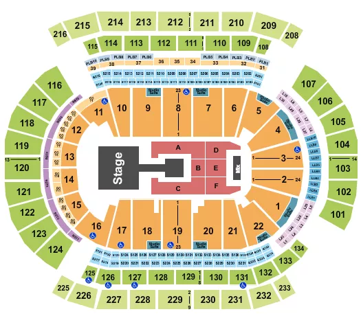 LE SSERAFIM 2 Seating Map Seating Chart